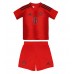 Maillot de foot Bayern Munich Domicile vêtements enfant 2024-25 Manches Courtes (+ pantalon court)